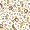 Papier peint Felidae motif jungle animaux multicolore Rouleau 10m