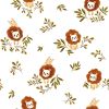 Papier peint Felidae motif lion multicolore