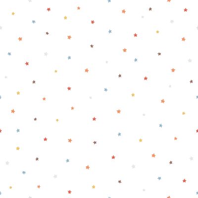 Papier peint Gentle friends motif étoiles multicolore Rouleau 10m - LILIPINSO