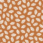 Papier peint Jöro motif feuilles de chêne camel Rouleau 10m - LILIPINSO