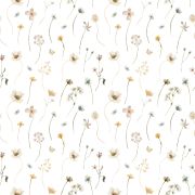 Papier peint Mademoiselle motif fleurs de mai multicolore Rouleau 10m - LILIPINSO