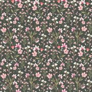 Papier peint Magenta motif jardin d'été vert Rouleau 10m - LILIPINSO