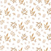 Papier peint Norwood motif feuillage orange Rouleau 10m - LILIPINSO