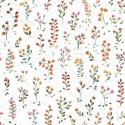 Papier peint Queyran motif herbier de fleurs multicolore Rouleau 10m - LILIPINSO