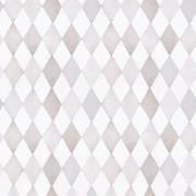 Papier peint Sélène motif harlequin gris Rouleau 10m - LILIPINSO