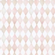 Papier peint Sélène motif harlequin rose Rouleau 10m - LILIPINSO