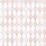 Papier peint Sélène motif harlequin rose Rouleau 10m - LILIPINSO