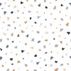 Papier peint Tanzania motif terrazzo blanc