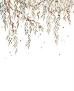 Papier peint panoramique Lilydale motif eucalyptus vert 200x248cm - LILIPINSO