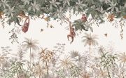 Papier peint panoramique Utan motif singes multicolore 400x248cm - LILIPINSO