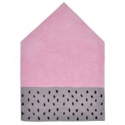 Tapis enfant Happy clouds coton maison rose 100x140 - LILIPINSO