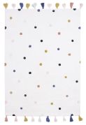 Tapis enfant Minima coton Pois 120x170 Multi - LILIPINSO