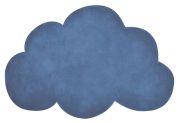 Tapis enfant Nuage coton Bleu foncé 67x100 - LILIPINSO