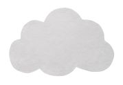 Tapis enfant Nuage coton Gris clair 67x100 - LILIPINSO