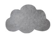 Tapis enfant Nuage coton Silver 67x100 - LILIPINSO