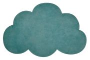 Tapis enfant Nuage coton Vert Jungle 67x100 - LILIPINSO