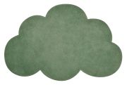 Tapis enfant Nuage coton Vert foncé 67x100 - LILIPINSO