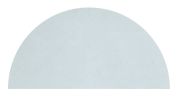 Tapis enfant Wild Island coton demi-lune 70x140 Bleu clair - LILIPINSO