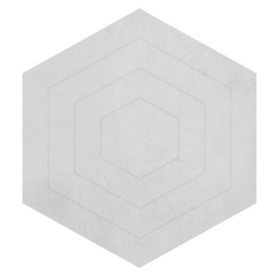 Tapis enfant Wild island coton hexagone gris 90x100 - LILIPINSO