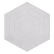 Tapis enfant Wild island coton hexagone gris 90x100 - LILIPINSO
