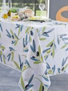 Nappe Frioul toile cirée Vert 140x200 - CALITEX