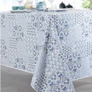 Nappe My Liberty toile cirée Bleu 140x250 - CALITEX