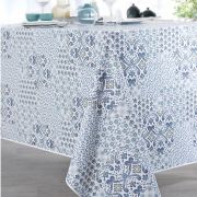 Nappe My Liberty toile cirée Bleu 140x250 - CALITEX