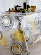 Nappe Oasis PVC Transparent/gold 140x250 - CALITEX