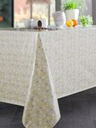 Nappe Sparkle toile cirée Beige 140x250 - CALITEX