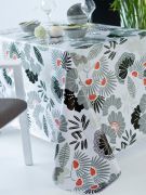 Nappe Yuzu toile cirée Gris 140x200 - CALITEX