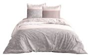 Parure de lit Massao 2 taies carrées + housse couette 240x220 - CALITEX