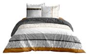 Parure de lit Medicis 2 taies carrées + housse couette 240x220 - CALITEX