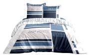 Parure de lit Ocean sailing 2 taies carrées + housse couette 240x220 - CALITEX