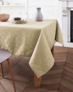 Nappe Abanico en polyester ivoire 160x160 - NYDEL