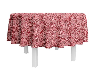 Nappe Bulle coton enduit PVC Rouge ronde Ø 160 - NYDEL