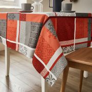 Nappe Caropatch coton enduit PVC Rouge 160X160 - NYDEL