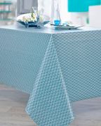 Nappe Gatsby coton enduit acrylique Pétrole 160x160 - NYDEL