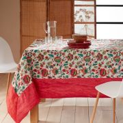 Nappe Indi en polyester fushia 170x170 - NYDEL