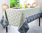 Nappe Jacquard Ipanema polyester enduit acrylique Céladon 160x250 - NYDEL