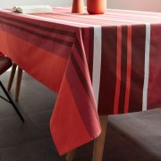 Nappe Luz coton enduit acrylique Brique 160x160 - NYDEL