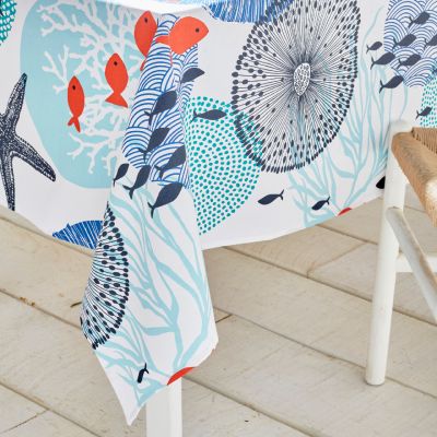 Nappe Nautique coton enduit acrylique Bleu 160x250 - NYDEL