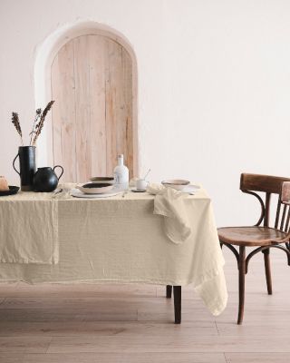 Nappe Organic chanvre/coton bio sable ronde Ø180 - NYDEL