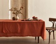 Nappe Organic chanvre/coton bio terracota 160x250 - NYDEL