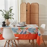 Nappe Perico en polyester orange 170x170 - NYDEL