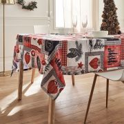 Nappe Pole nord en polyester rouge 160x250 - NYDEL