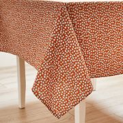 Nappe Sao coton enduit PVC Orange 160X250 - NYDEL