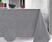 Nappe Tactile coton enduit acrylique acier 160x160 - NYDEL