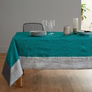 Nappe Taffetas en polyester bleu 170x250 - NYDEL