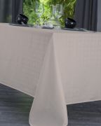 Nappe Venezia polyester rose poudré 160x160 - NYDEL