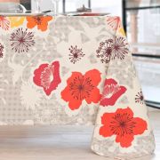 Nappe Vida en coton enduit multicolore 160x350 - NYDEL